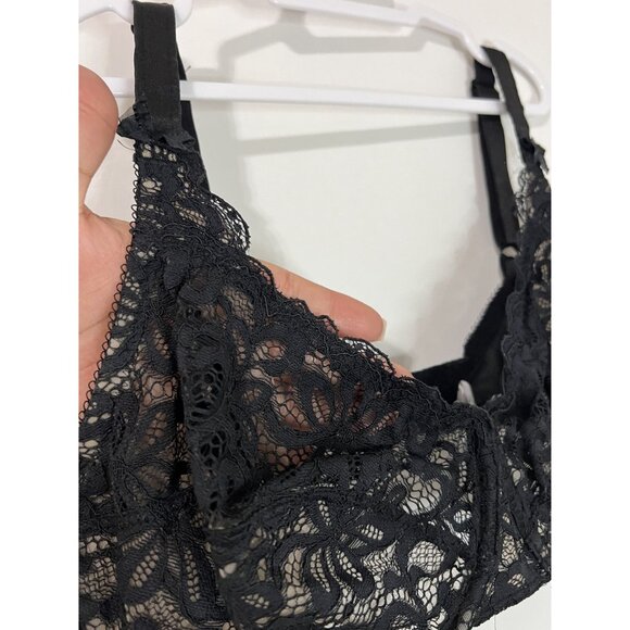 Wacoal Black Lace All Dressed Up Underwire Bra 851166 Size 36DDD - Picture 3 of 7